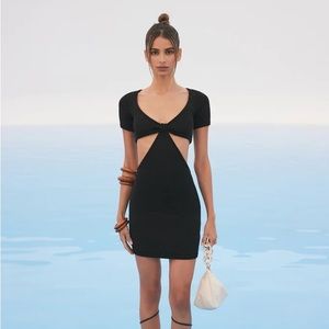 Cult Gaia Billie Knit Dress Black